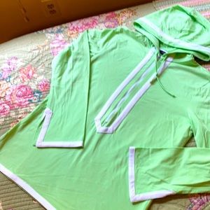 Lands End tunic with hood